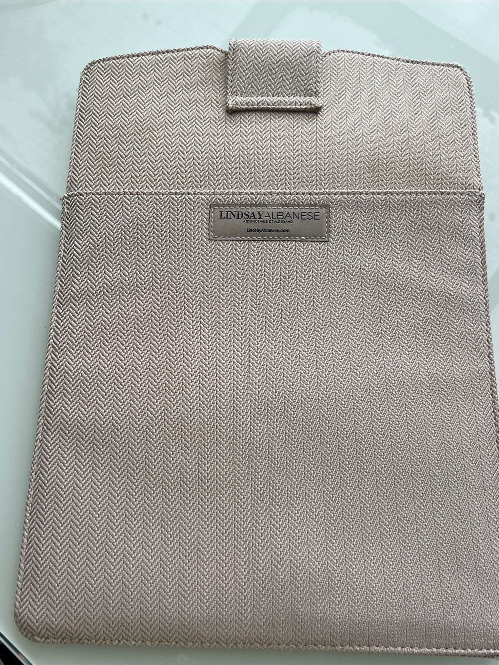 Women's Laptop Sleeve in Light Beige